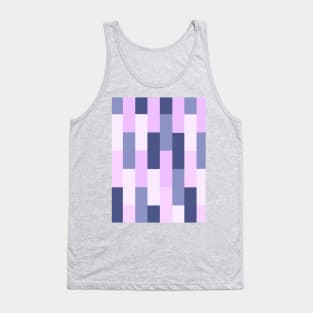 Purple and Pink Brick Pattern Tank Top